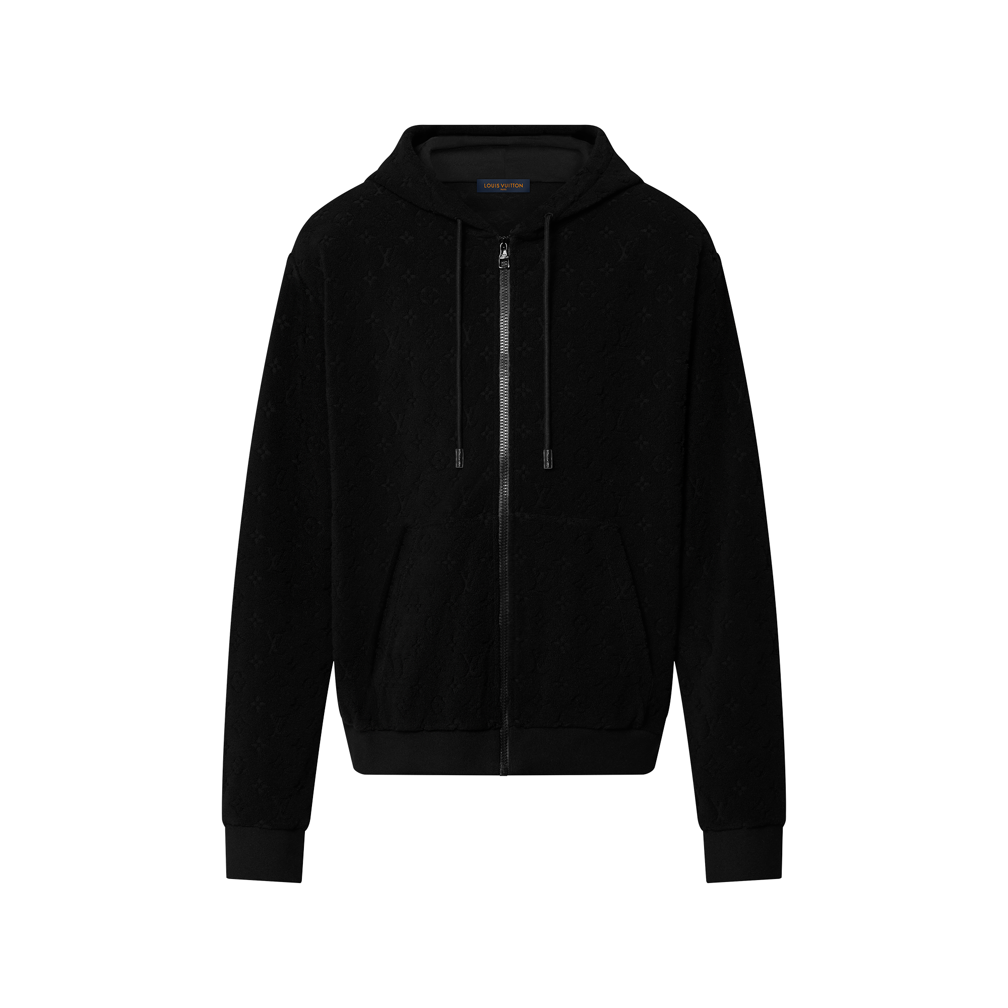 Monogram French Terry Zip-Through Hoodie - Ready-to-Wear | LOUIS